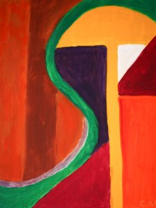 6A-3732-196 MUSHROOM-16in.X20in.-Acrylic-on-Canvas