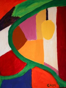 7A-3739-202 SPEED WALKER-16in.X20in.-Acrylic-on-Canvas