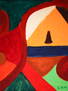 8A-3740-203 ARAB SPRING-16in.X20in.-Acrylic-on-Canvas