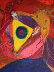 2EW-3436-7-48inX60in.Acrylic,-Mixed-Media-on-Canvas