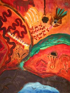 13MM-3746-209-16in.X20in.-Acrylic,-Mixed-Media-on-Canvas